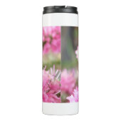 Bouteilles Isothermes Bourdon sur fleurs roses (Dos)