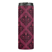 Bouteilles Isothermes Bourgogne et or Paris Gemstone Damask (Dos)