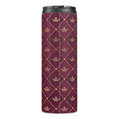 Bouteilles Isothermes Bourgogne et or Paris Gemstone Monogram (Dos)