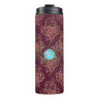 Bourgogne et or Paris Gemstone Monogram