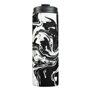 Bouteilles Isothermes Bousselier thermique de style noir et Marbre blanc