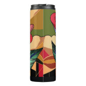 Bouteilles Isothermes Boussole thermique en latte Rose mignonne (Dos)