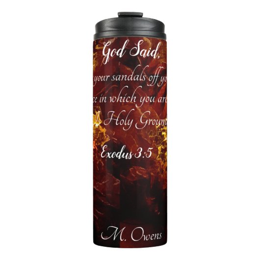 Bouteilles Isothermes Boussole thermique "The Burning Bush" (Devant)