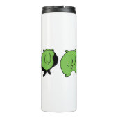 Bouteilles Isothermes Boutons de hamster vert (Dos)