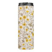 Bouteilles Isothermes Boutons jaunes et bruns (Dos)