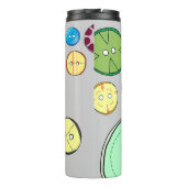 Bouteilles Isothermes Boutons pastel colorés (Dos)