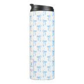Bouteilles Isothermes Bow bleu coquette customisé (Tourné sur la droite)