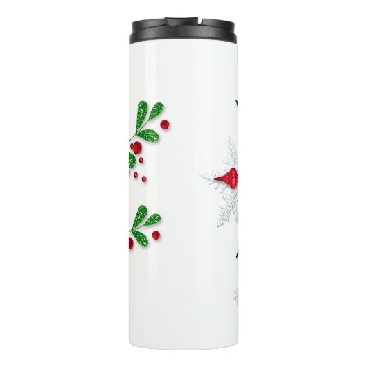 Bouteilles Isothermes Bow Rouge Et Holly (Dos)