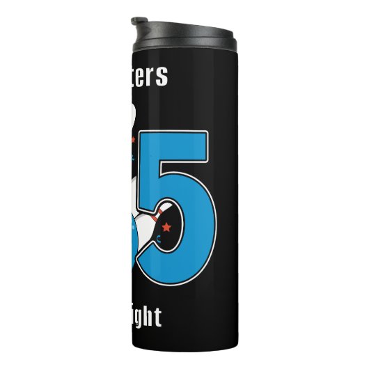 Bouteilles Isothermes Bowling Anniversaire Graphisme (Tourné sur la droite)