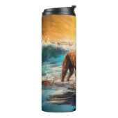 Bouteilles Isothermes Boxer Beach Surfing Peinture (Tourné sur la gauche)