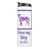 Bouteilles Isothermes Boxer Chien Cute Silhouette PPY&B (Tourné sur la droite)