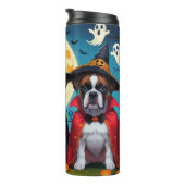 Bouteilles Isothermes Boxer Chiens Citrouille Halloween Funny (Tourné sur la droite)
