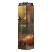 Bouteilles Isothermes Boxer Chiot Automne Citrouille de plaisir (Dos)