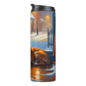 Bouteilles Isothermes Boxer with Christmas Lights Holiday (Tourné sur la droite)