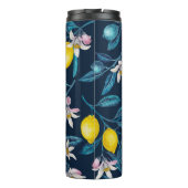 Bouteilles Isothermes Branches de citron avec fleurs et fruits sur le bl (Dos)