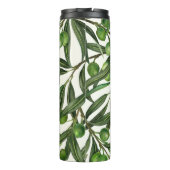 Bouteilles Isothermes Branches d'olive sur blanc (Dos)