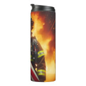 Bouteilles Isothermes Bravoure des pompiers Conception du drapeau patrio (Tourné sur la droite)