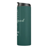 Bouteilles Isothermes Bride squad add name monogram bridesmaid blue (Tourné sur la droite)