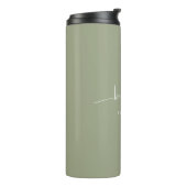 Bouteilles Isothermes Bridesmaid Moderne Minimaliste Script Sage Vert (Tourné sur la gauche)