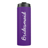 Bouteilles Isothermes Bridesmaid Monogrammes Mariage Cadeau Favoriser Pu (Devant)