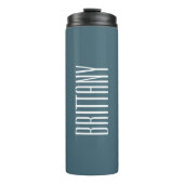 Bouteilles Isothermes Bridesmaid Simple Vert Nom personnalisé Minimal (Devant)