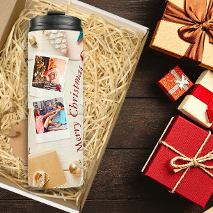 Bouteilles Isothermes Bright 6 Modèle photo & Texte Blanc Noël