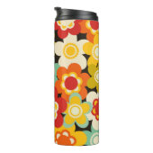 Bouteilles Isothermes Bright Colorful Retro Cute Floral Pattern (Tourné sur la droite)