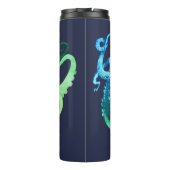 Bouteilles Isothermes Bright Ocean Hues Nautiques Octopus & Nom (Dos)