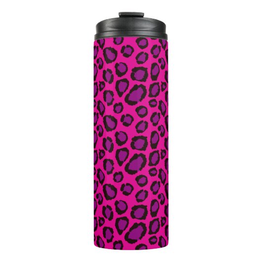 Bouteilles Isothermes Bright Pink And Purple Leopard Print Pattern (Devant)