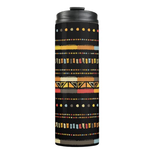 Bouteilles Isothermes Bright Tribal Stripes Motif artisanal (Devant)