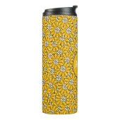 Bouteilles Isothermes Bright Yellow Floral Pattern Personalised (Tourné sur la gauche)