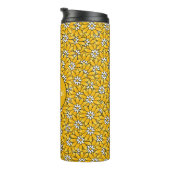 Bouteilles Isothermes Bright Yellow Floral Pattern Personalised (Tourné sur la droite)