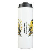 Bouteilles Isothermes Brillant Goldfinch américain (Devant)