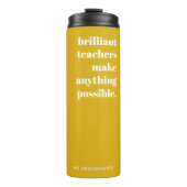 Bouteilles Isothermes Brilliant enseignant Mustard Yellow Retro Typograp (Devant)
