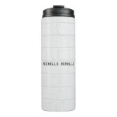 Bouteilles Isothermes Briques murales grises Conception Plaque lisible M (Devant)