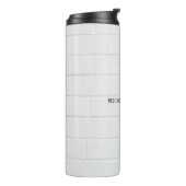 Bouteilles Isothermes Briques murales grises Conception Plaque lisible M (Tourné sur la gauche)