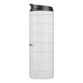 Bouteilles Isothermes Briques murales grises Conception Plaque lisible M (Tourné sur la droite)