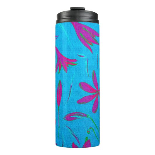 Bouteilles Isothermes Brise Fleur Bleu-vert (Devant)