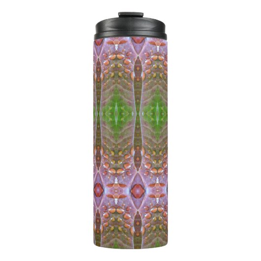 Bouteilles Isothermes Bronze & Feuille verte Ikat 17 (Devant)