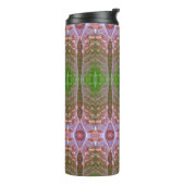 Bouteilles Isothermes Bronze & Feuille verte Ikat 17 (Tourné sur la gauche)
