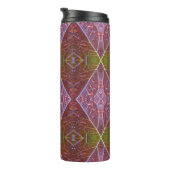 Bouteilles Isothermes Bronze & Feuille verte Ikat 20 (Tourné sur la droite)