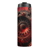 Bouteilles Isothermes Bronze Steampunk Mandelbrot Fractal (Devant)