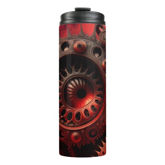 Bouteilles Isothermes Bronze Steampunk Mandelbrot Fractal (Devant)