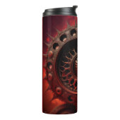 Bouteilles Isothermes Bronze Steampunk Mandelbrot Fractal (Tourné sur la gauche)