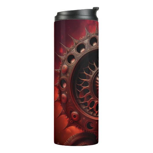 Bouteilles Isothermes Bronze Steampunk Mandelbrot Fractal (Tourné sur la gauche)