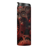 Bouteilles Isothermes Bronze Steampunk Mandelbrot Fractal (Tourné sur la droite)
