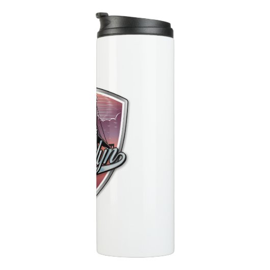 Bouteilles Isothermes Brooklyn Design Silver (Tourné sur la droite)