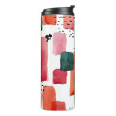 Bouteilles Isothermes Brosse à Doodle : Bleu orange (Tourné sur la gauche)