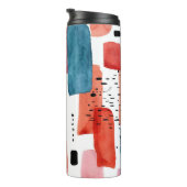 Bouteilles Isothermes Brosse à Doodle : Bleu orange (Tourné sur la droite)