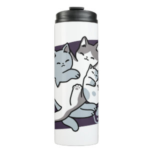 Bouteilles Isothermes Brosse à lait - Chats à couchage mignon